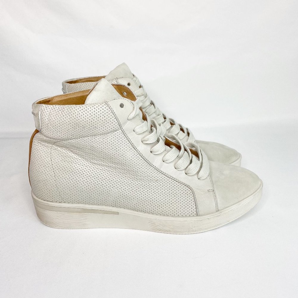 Gentle Souls Womens White Helka 1891035 Leather Lace Up Ankle Boots Size US 10M